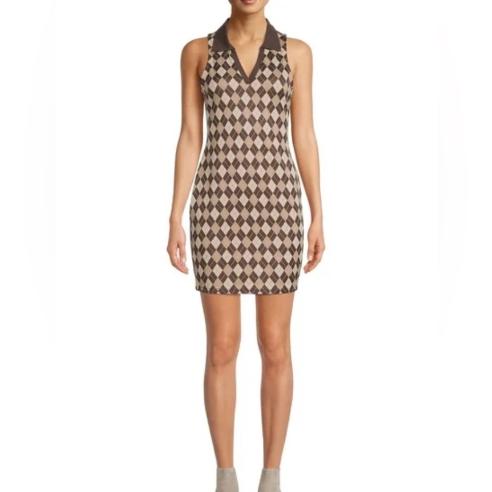 Madden NYC Junior's Sleeveless V-Neck Polo Dress Size XS